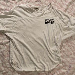 Pink white shirt, size small!